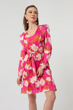 Woman Flower Patterned Dress