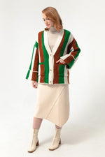 Female Shadon Button Detailed Knitwear Cardigan