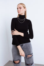 Female Fisherman Collar Knitwear Sweater