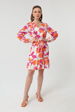 Woman Flower Patterned Dress