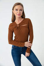 Woman Knitting Blouse