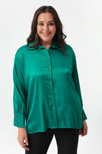 Woman Big Size Satin Shirt