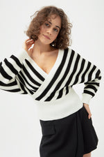 Women Cremaze Yova Striped Knitwear Sweater