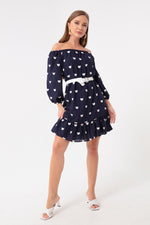 Women'S Arms With Rubber Arched Dress