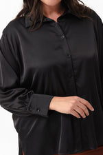 Woman Big Size Satin Shirt