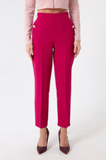 Female Gold Button Pants