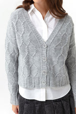 Women'S Knitting Detailed Shredon Knitwear Cardigan