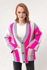 Female Shadon Button Detailed Knitwear Cardigan