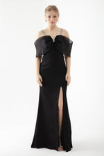 Women Stone Handled Long Fısh Dress Dress