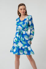 Woman Flower Patterned Dress