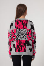 Woman Silk Zebra Knitwear Sweater