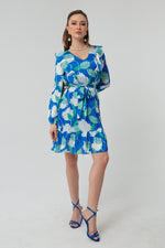 Woman Flower Patterned Dress