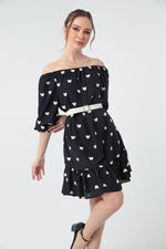 Women'S Arms With Rubber Arched Dress