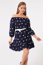 Women'S Arms With Rubber Arched Dress