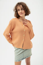 Woman Gold Buttoned Homeland Cardigan