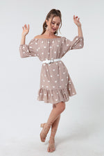 Women'S Arms With Rubber Arched Dress
