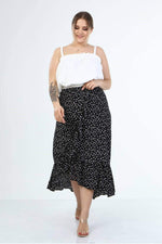 Angelino Ruffled Long Skirt