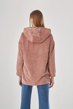 Corduroy Dried Rose Velvet Sweatshirt