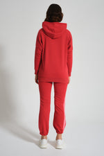 Garnish Three Yarn Red Sweatshirt