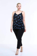 Angelino Rope Strap Pleat Blouse
