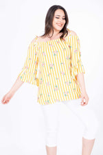 Angelino Rope Strap Flywheel Blouse
