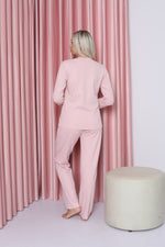 Women's Pajama Set Young Interlok Point Patterned Cotton Seasonal W20452252