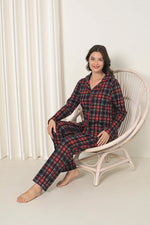Women's Pajama Set Interlok Plant Boyaded Cotton Seasonal W20392248