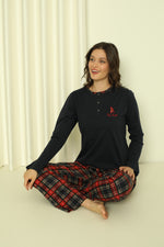 Women's Pajama Set Sitch Long Sleeve Small Small Small Small Season W20322245