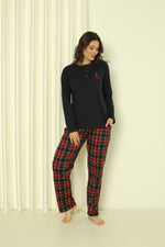 Women's Pajama Set Sitch Long Sleeve Small Small Small Small Season W20322245