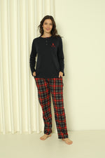 Women's Pajama Set Sitch Long Sleeve Small Small Small Small Season W20322245