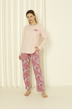 Women's Pajama Set Long Sleeve Sitch Cotton Seasonal W20262242