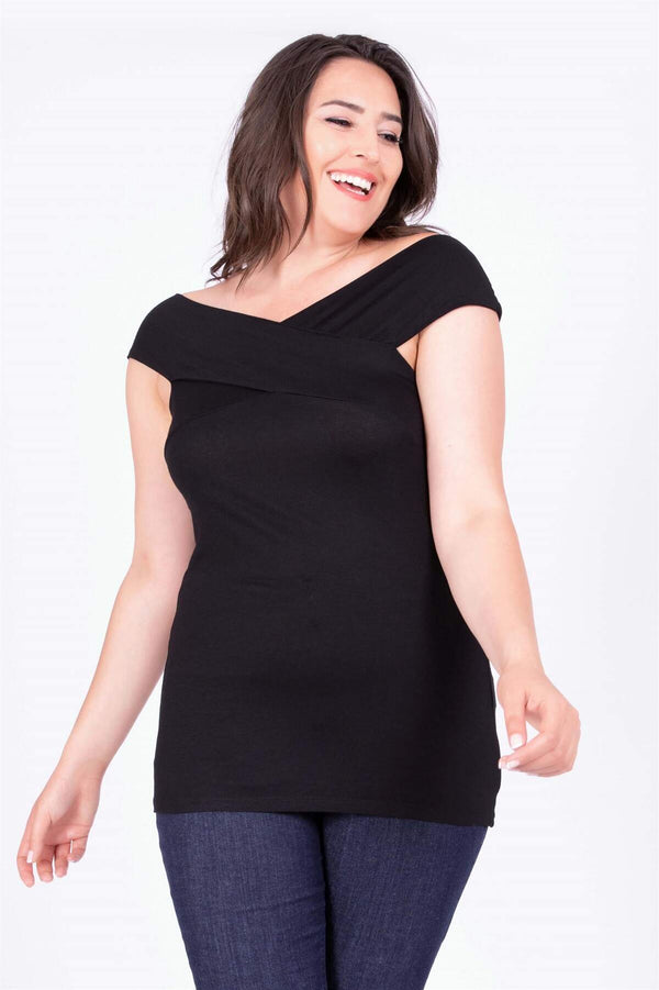 Angelino Karmen V Neck Sleeveless T-Shirt