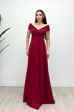 Katak Yaka Kühş Sışıy Dress - Red