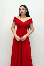 Katak Yaka Kühş Sışıy Dress - Red