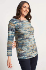 Angelino Self-Patterned Knitted T-Shirt
