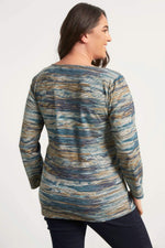 Angelino Self-Patterned Knitted T-Shirt
