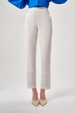 Linen Texured Beige Pants