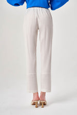 Linen Texured Beige Pants