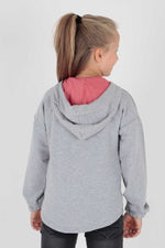 Kids Girl Hooded Sweat Long Sleeve Zipper Sweatshirt Cotton AK15260