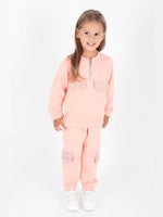 Girls' pockets printed tracksuit team ak2232