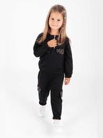 Girls' pockets printed tracksuit team ak2232