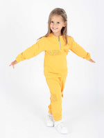 Girls' pockets printed tracksuit team ak2232