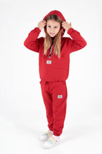 Girl Young printed trend tracksuit team ak2233