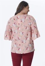 Angelino Sleeve Detailed V-Neck Blouse