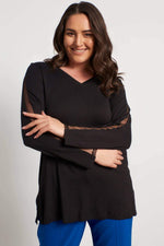 Angelino Mesh Detailed Blouse