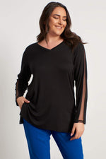 Angelino Mesh Detailed Blouse