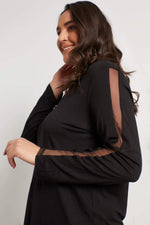 Angelino Mesh Detailed Blouse