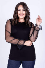 Angelino Mesh Mesh Blouse