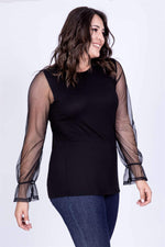 Angelino Mesh Mesh Blouse