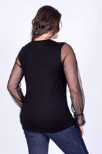 Angelino Mesh Mesh Blouse
